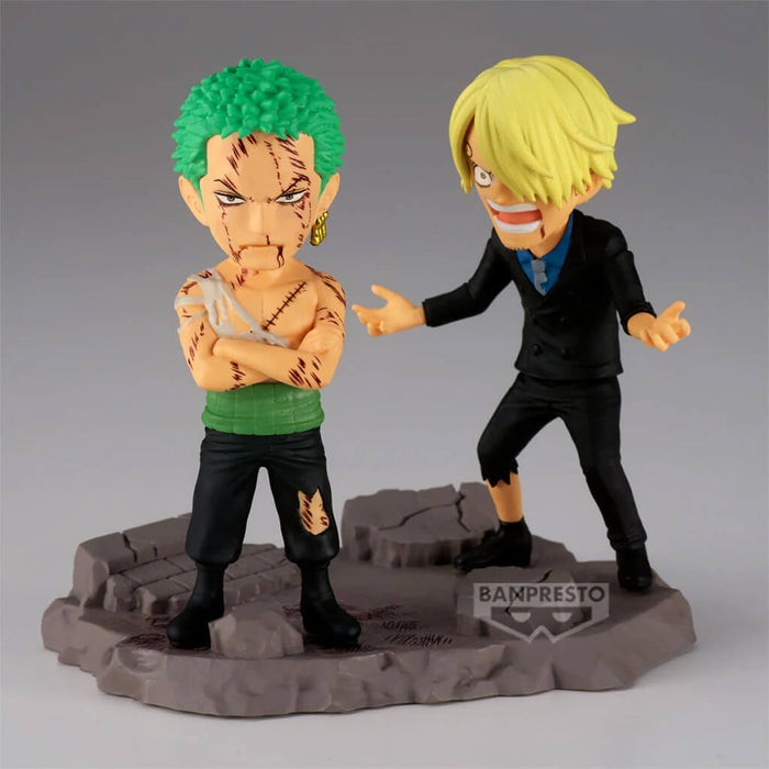 ONE PIECE - FIGURINE RORONOA ZORO & SANJI WCF LOG STORIES