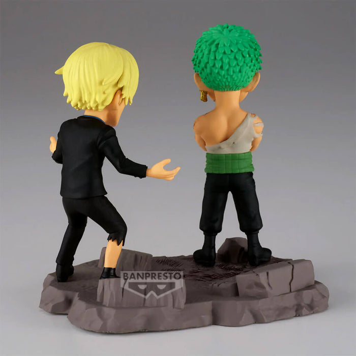 ONE PIECE - FIGURINE RORONOA ZORO & SANJI WCF LOG STORIES