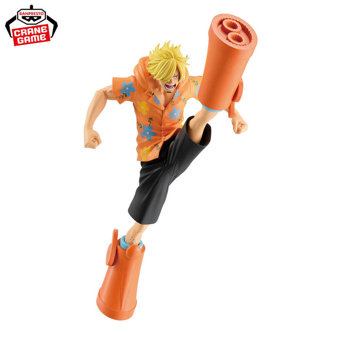 ONE PIECE - FIGURA DE SANJI II (VERSIÓN CABEZA DE HUEVO) COLECCIÓN BATTLE RECORD