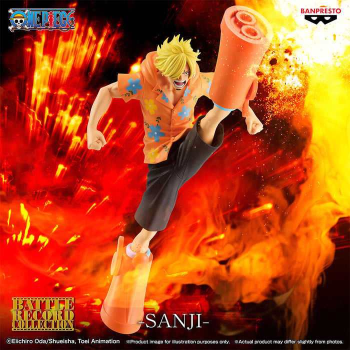 ONE PIECE - FIGURA DE SANJI II (VERSIÓN CABEZA DE HUEVO) COLECCIÓN BATTLE RECORD