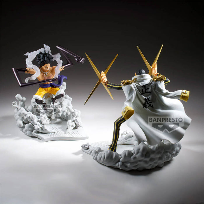 ONE PIECE - MONKEY D. LUFFY GEAR 4 &amp; BORSALINO SENKOUZEKKEI FIGURINES
