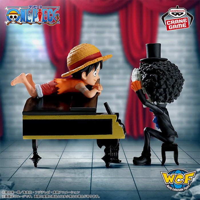ONE PIECE - FIGURAS DE MONKEY D. LUFFY Y BROOK WCF LOG STORIES