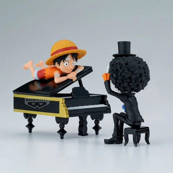 ONE PIECE - FIGURINES MONKEY D. LUFFY & BROOK WCF LOG STORIES