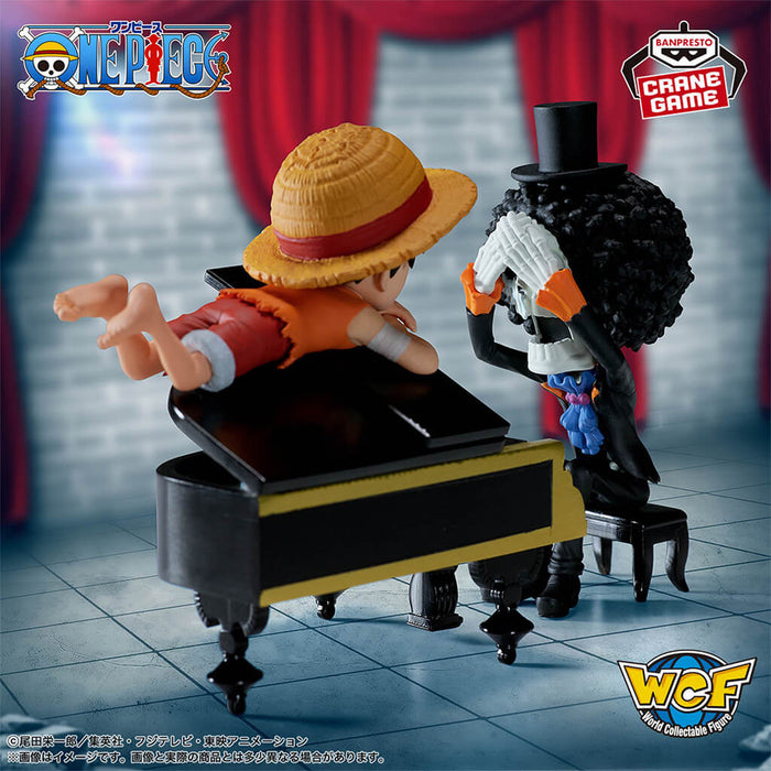 ONE PIECE - FIGURAS DE MONKEY D. LUFFY Y BROOK WCF LOG STORIES