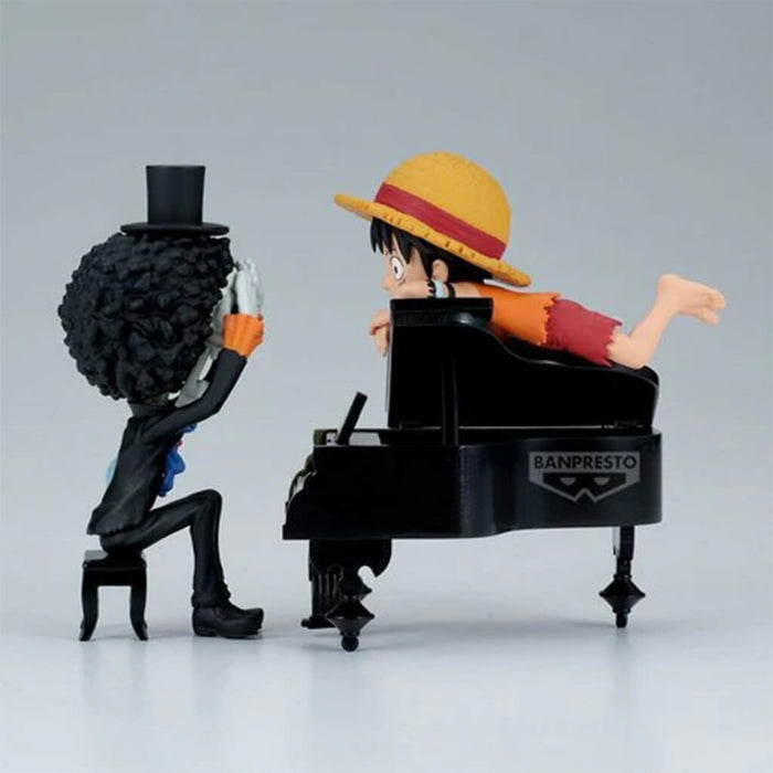 ONE PIECE - FIGURINES MONKEY D. LUFFY & BROOK WCF LOG STORIES