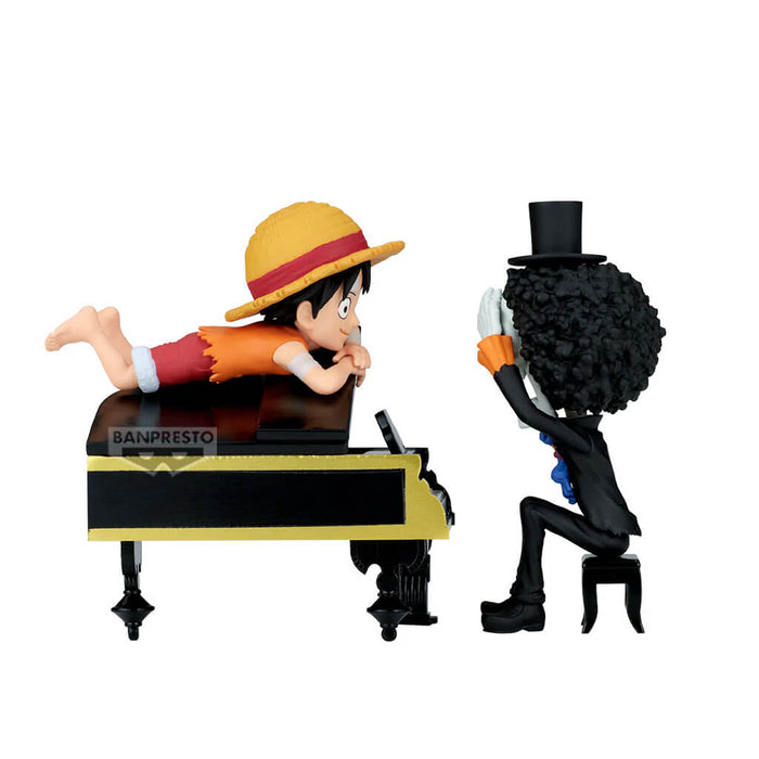 ONE PIECE - FIGURINES MONKEY D. LUFFY & BROOK WCF LOG STORIES