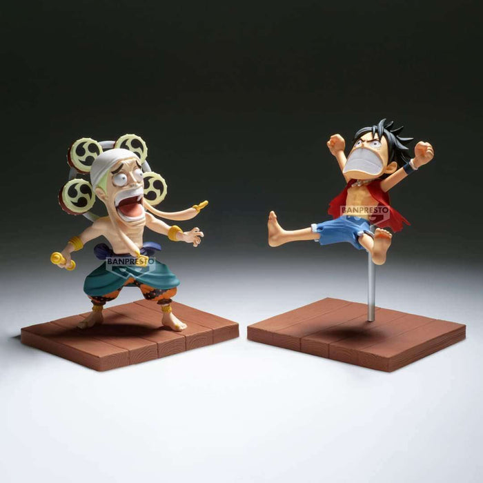 ONE PIECE - FIGURINES MONKEY D. LUFFY & ENEL WCF LOG STORIES