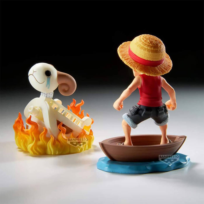 ONE PIECE - FIGURINES MONKEY D. LUFFY & MERRY WCF LOG STORIES