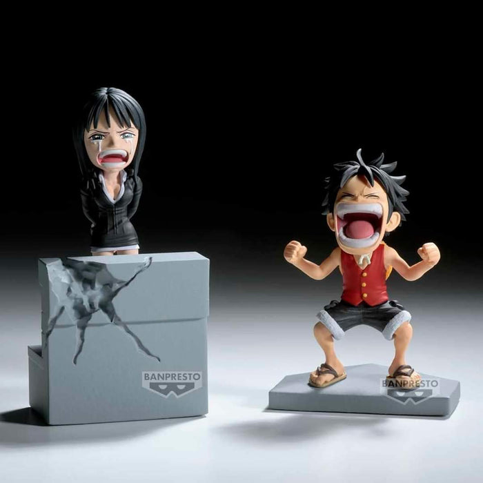 ONE PIECE - FIGURINES MONKEY D. LUFFY & NICO ROBIN WCF LOG STORIES