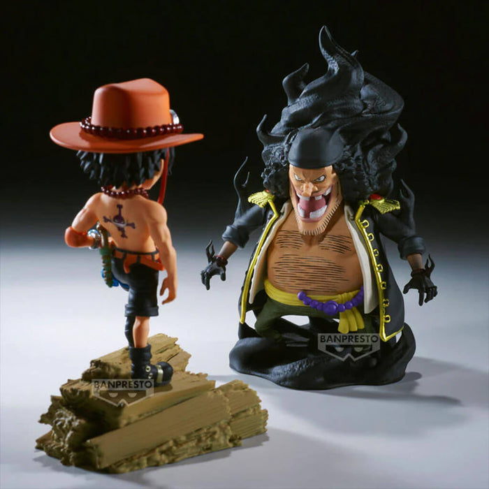 ONE PIECE - MONKEY D. LUFFY &amp; ENEL FIGURINES WCF LOG STORIES