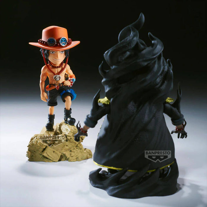 ONE PIECE - MONKEY D. LUFFY &amp; ENEL FIGURINES WCF LOG STORIES