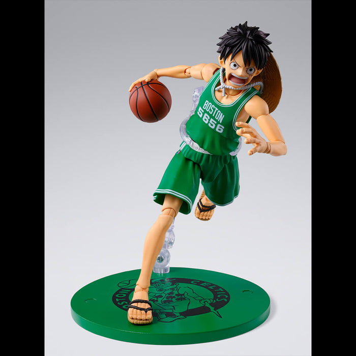 ONE PIECE - FIGURA THE MONKEY D. LUFFY ONE PIECE x NBA BOSTON CELTICS VER. SH FIGUARTS
