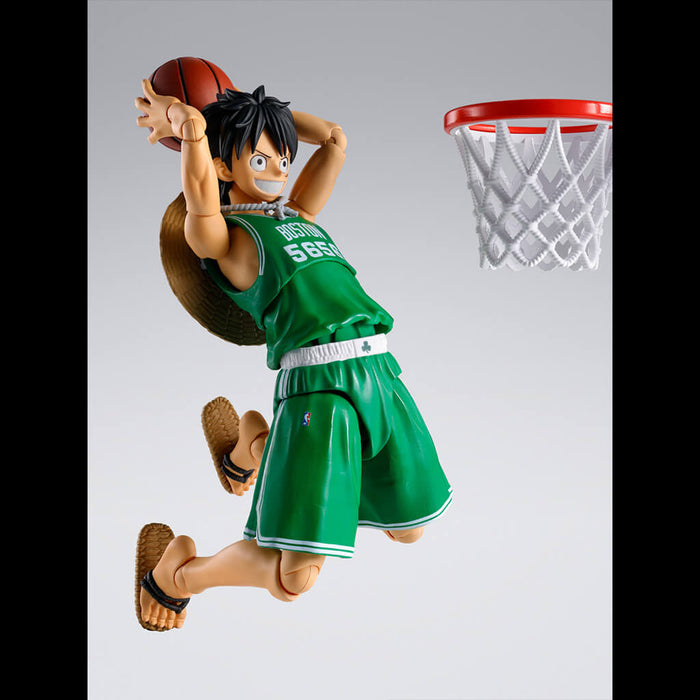 ONE PIECE - FIGURA THE MONKEY D. LUFFY ONE PIECE x NBA BOSTON CELTICS VER. SH FIGUARTS