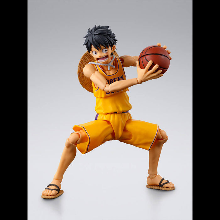 ONE PIECE - FIGURA THE MONKEY D. LUFFY ONE PIECE x NBA LOS ANGELES LAKERS VER. SH FIGUARTS
