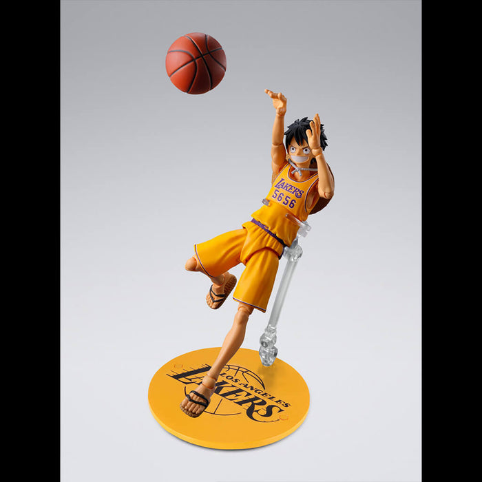 ONE PIECE - FIGURA THE MONKEY D. LUFFY ONE PIECE x NBA LOS ANGELES LAKERS VER. SH FIGUARTS