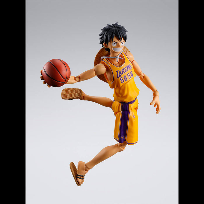 ONE PIECE - FIGURA THE MONKEY D. LUFFY ONE PIECE x NBA LOS ANGELES LAKERS VER. SH FIGUARTS