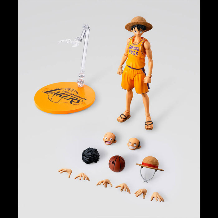 ONE PIECE - FIGURA THE MONKEY D. LUFFY ONE PIECE x NBA LOS ANGELES LAKERS VER. SH FIGUARTS