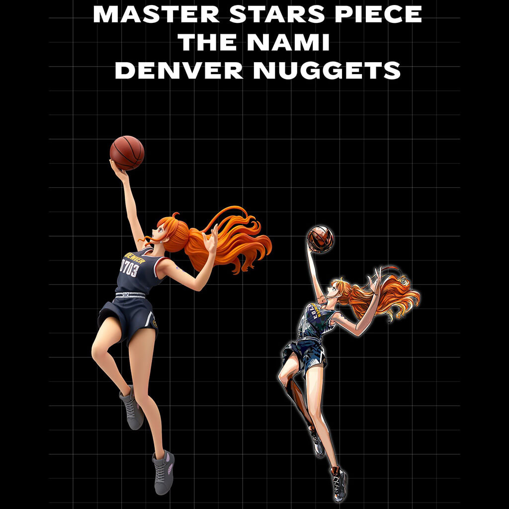 ONE PIECE - FIGURA THE NAMI DENVER NUGGETS ONE PIECE x NBA MASTER STARS PIECE