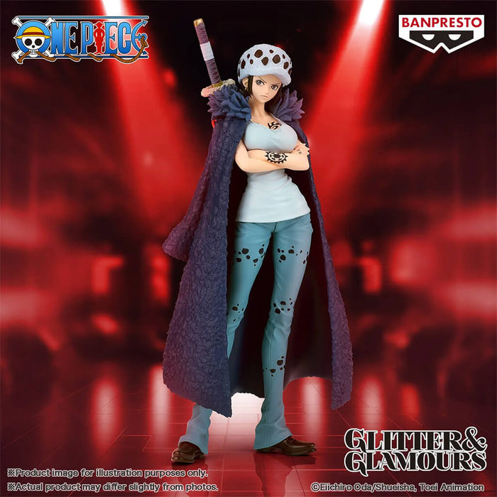 FIGURA DE TRAFALGAR LAW DE ONE PIECE (VERSIÓN MODIFICADA) BRILLO Y GLAMOUR