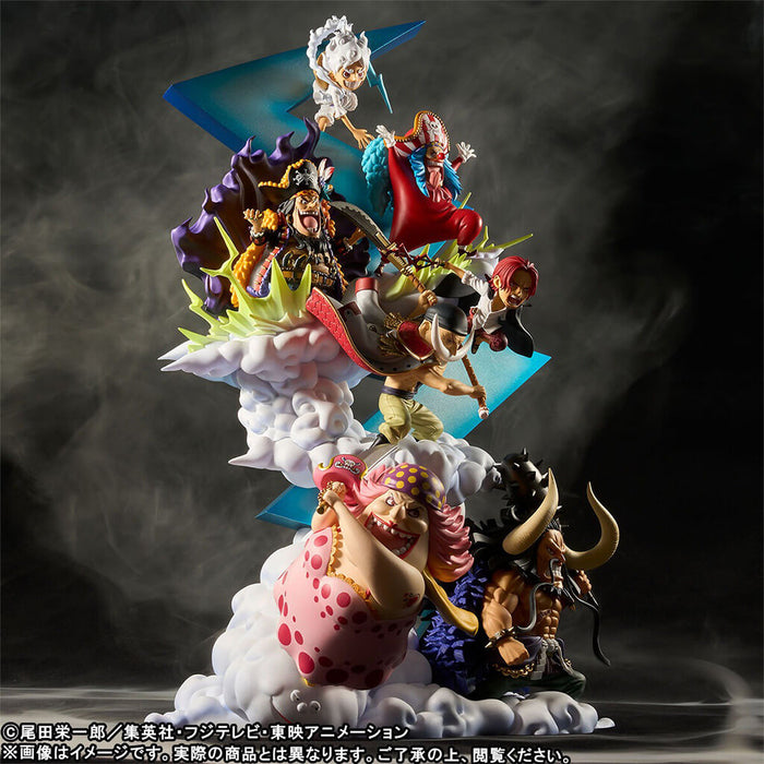 ONE PIECE - FIGURAS DE LOS CUATRO EMPERADORES, NUEVAS Y ANTIGUAS, DE WCF PREMIUM