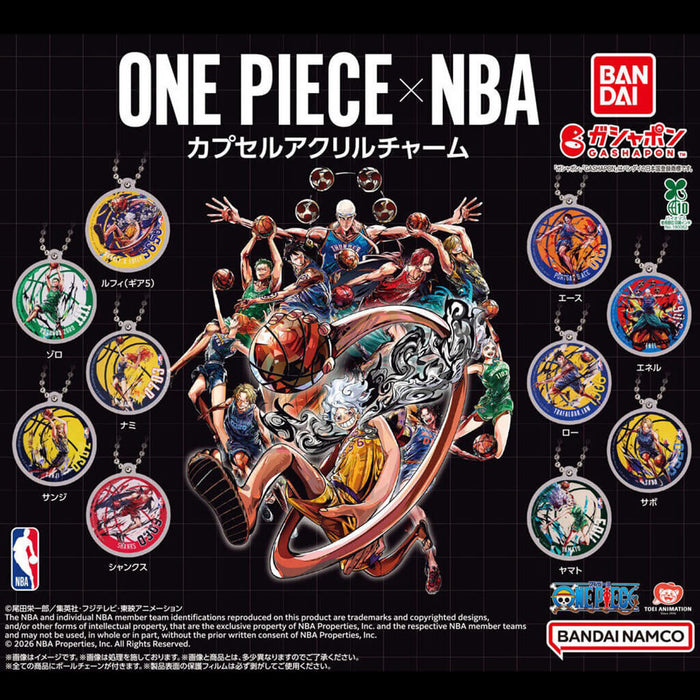 ONE PIECE x NBA CAPSULE ACRYLIC CHARM FULL SET