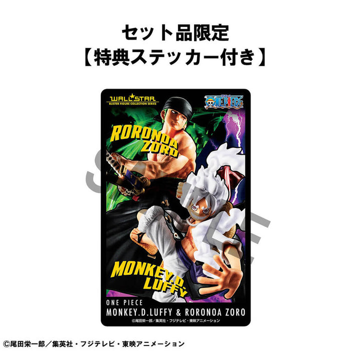 One Piece - Figurines Monkey D. Luffy Gear 5 & Roronoa Zoro Set WALLSTAR