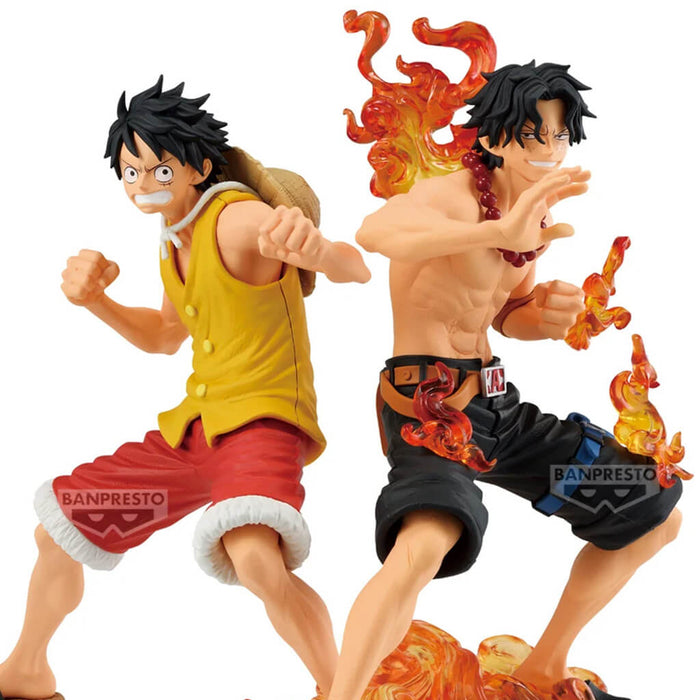 One Piece - Figures Monkey D. Luffy & Portgas D. Ace (Marineford Ver.) Maximatic Plus