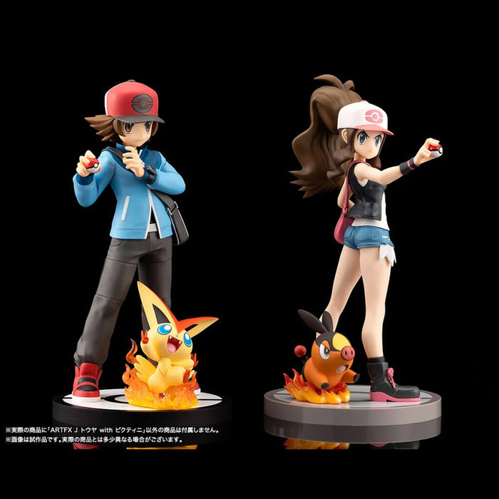POKEMON - FIGURE HILBERT & VICTINI ARTFXJ