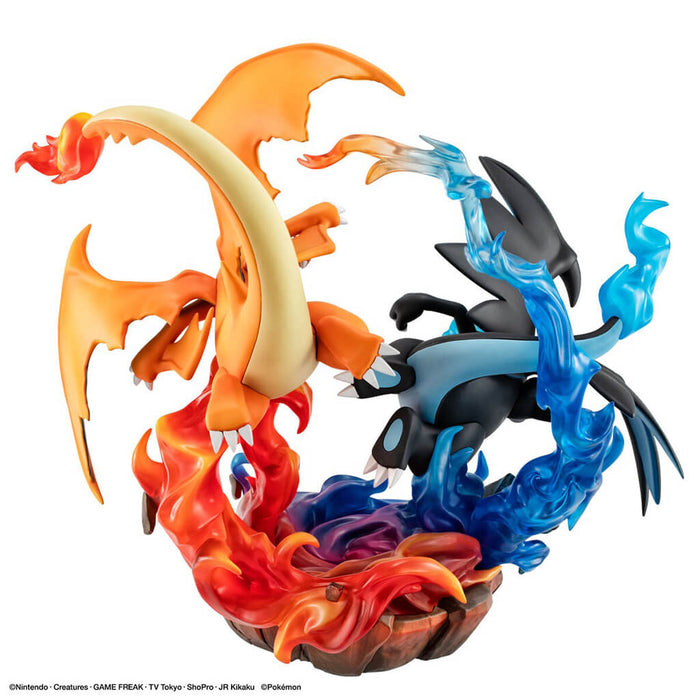 POKÉMON - FIGURAS DE MEGA CHARIZARD X Y MEGA CHARIZARD Y DE LA SERIE PALKIA GEMEX