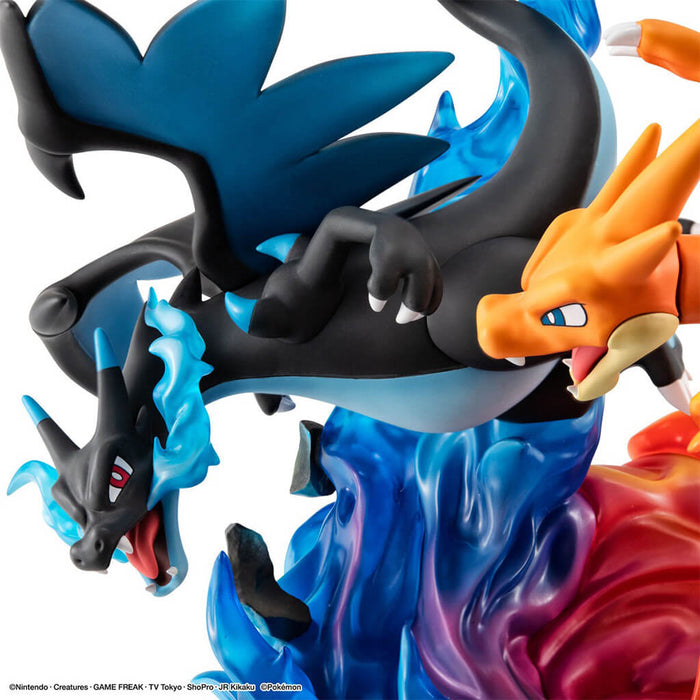 POKÉMON - FIGURAS DE MEGA CHARIZARD X Y MEGA CHARIZARD Y DE LA SERIE PALKIA GEMEX