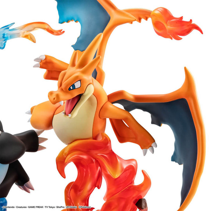 POKÉMON - FIGURAS DE MEGA CHARIZARD X Y MEGA CHARIZARD Y DE LA SERIE PALKIA GEMEX