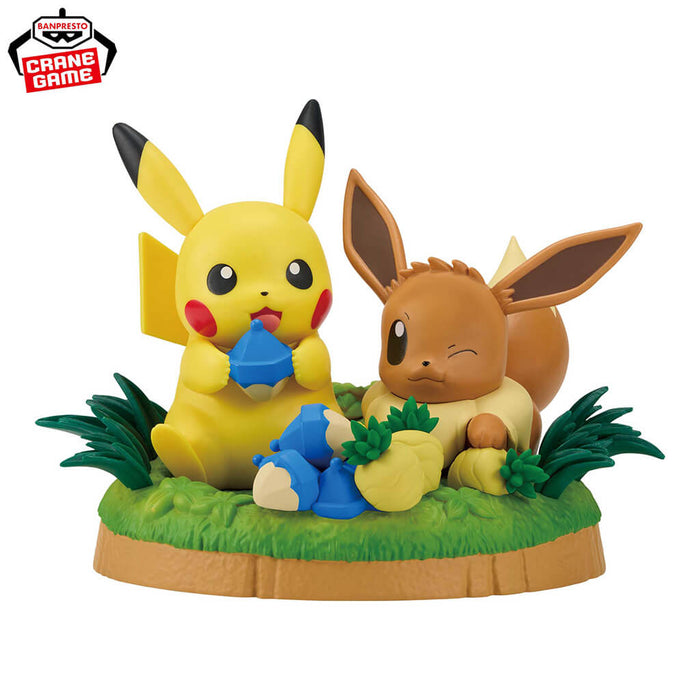 POKEMON - FIGURA PIKACHU & EVOLI MUNCHING TIME