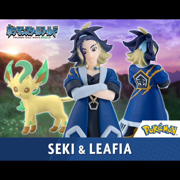 POKEMON - FIGURAS DE SEKI Y LEAFIA POKEMON MUNDO A ESCALA REGIÓN JADE