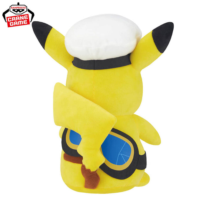 POKEMON - FLUFFY PLUSH TOY CAPTAIN PIKACHU (GOGGLES VER.)