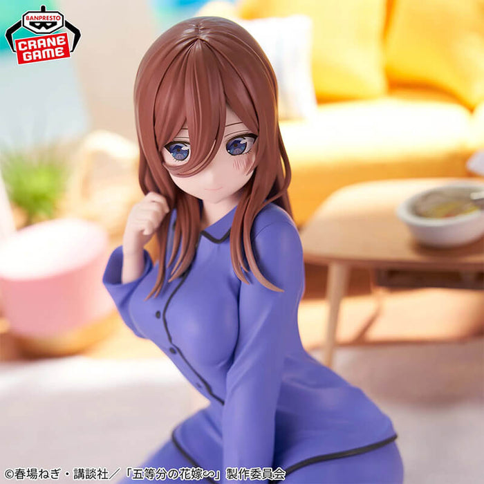 THE QUINTESSENTIAL QUINTUPLETS - FIGURINE NAKANO MIKU (PAJAMAS VER.) RELAX TIME JAPANDCO 3