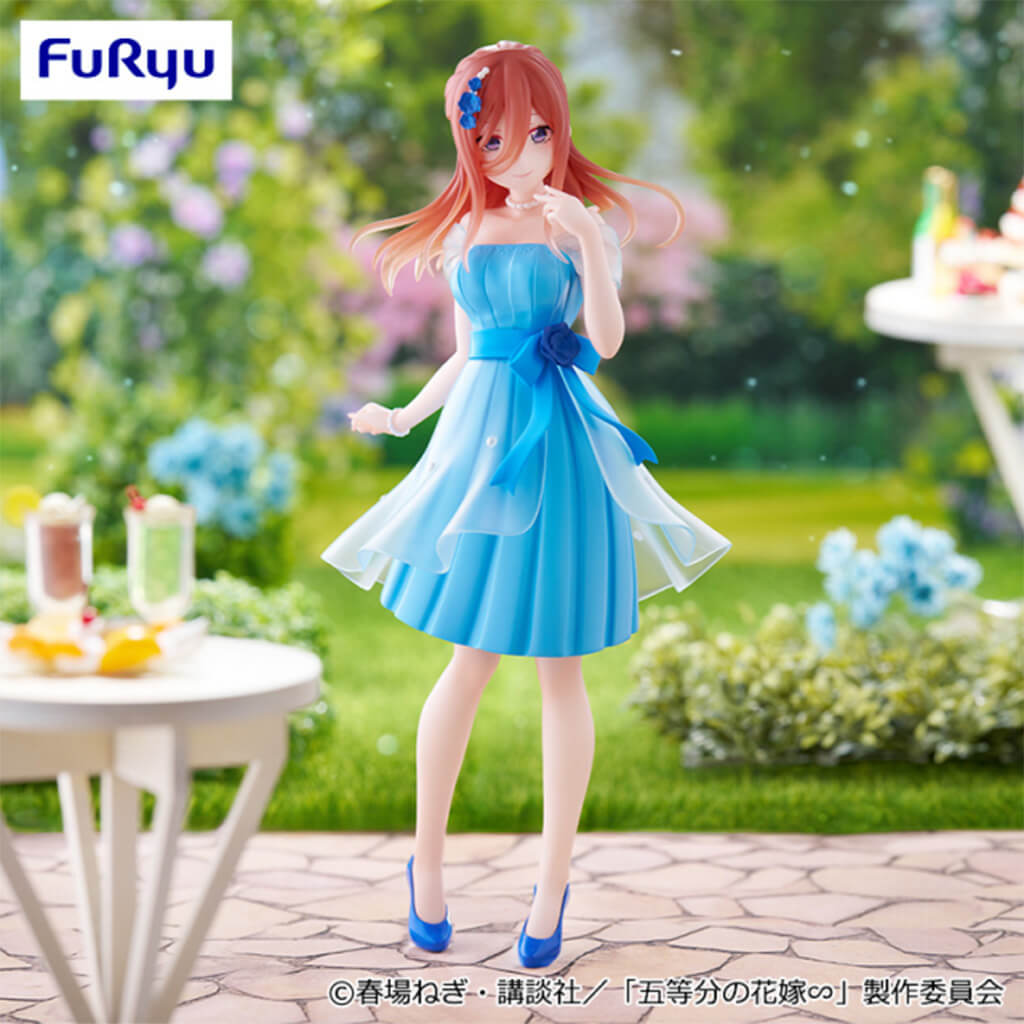 THE QUINTESSENTIAL QUINTUPLETS - FIGURA NAKANO MIKU (PASTEL DRESS VER.) TRIO-TRY-IT
