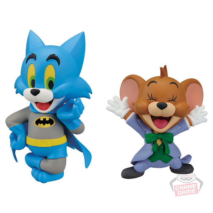 TOM ET JERRY - FIGURINES TOM ET JERRY AS BATMAN-WB 100th ANNIVERSARY JAPANDCO 2