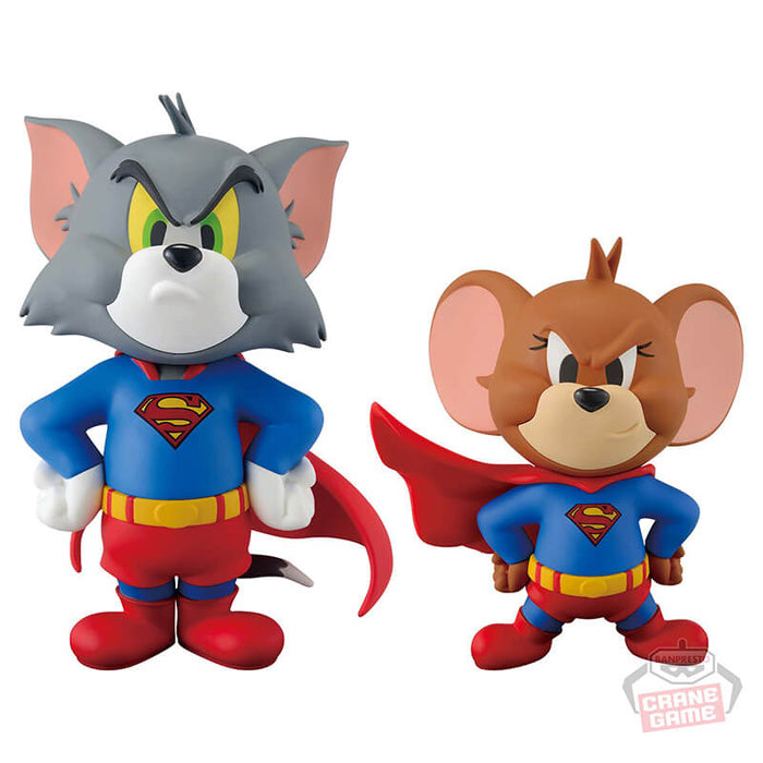 TOM ET JERRY - FIGURINES TOM ET JERRY AS SUPERMAN-WB 100th ANNIVERSARY JAPANDCO 2c