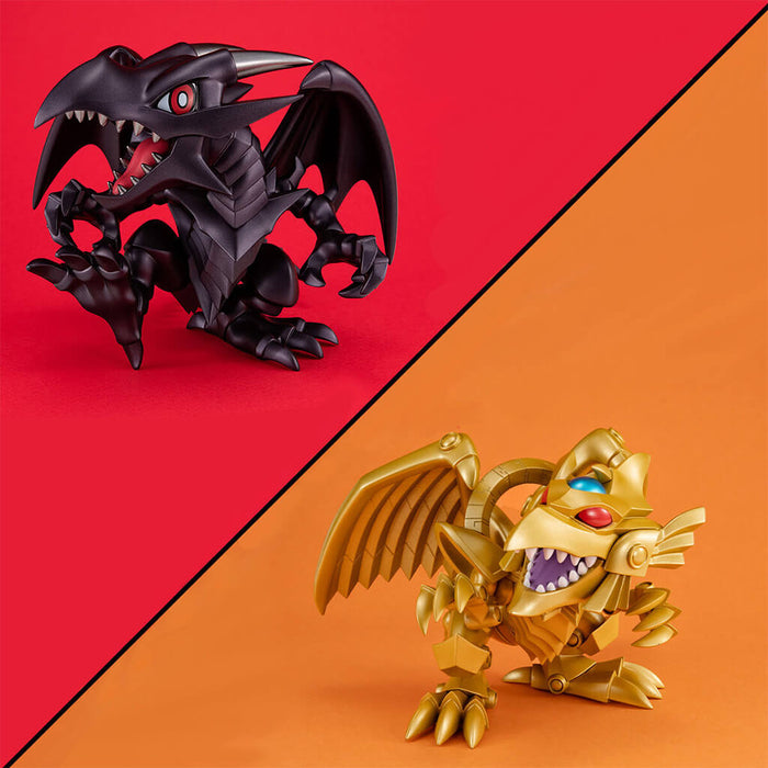 YU-GI-OH! DUEL MONSTERS - FIGURINES RED-EYES BLACK DRAGON & THE WINGED DRAGON OF RA MEGATOON JAPANDCO 2